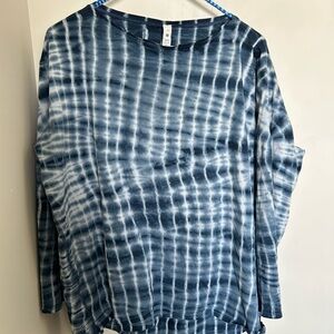Lululemon Athletica Navy Tie-Dye Top